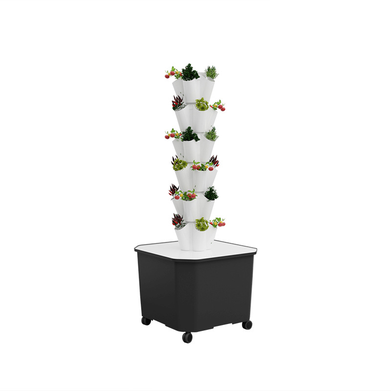 Hydroponic Tower Planter - Vertical hydroponic tower Home smart vegetable