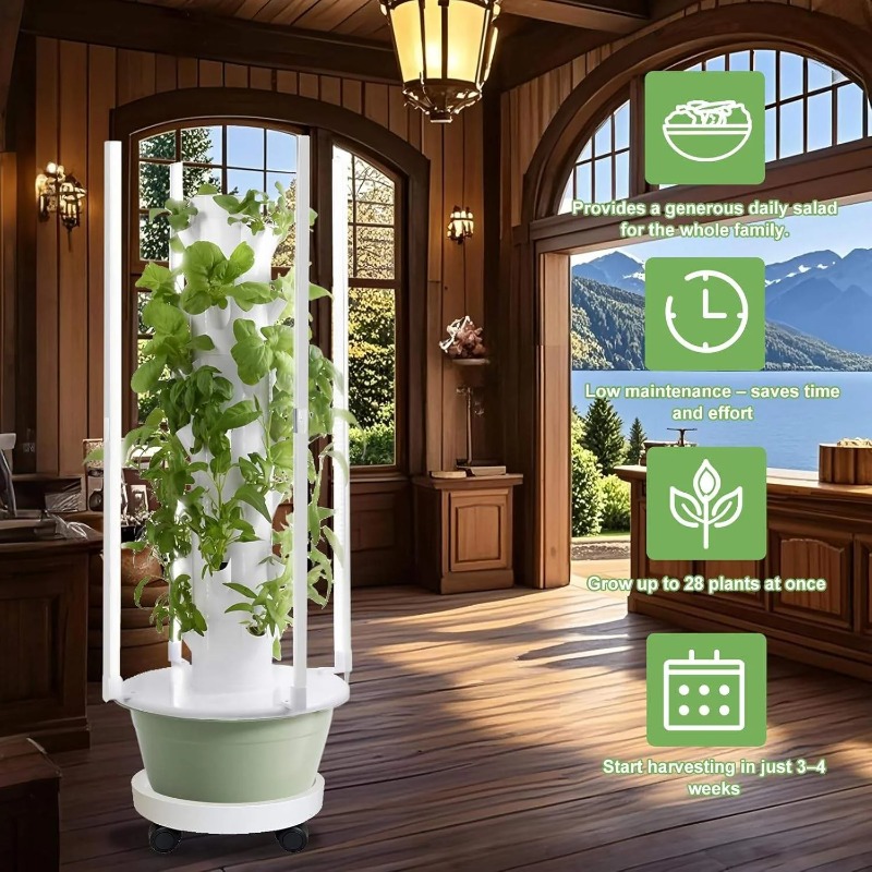 Hydroponic Growing Kit System  - đánh giá và giá Hydroponic Tower Planter