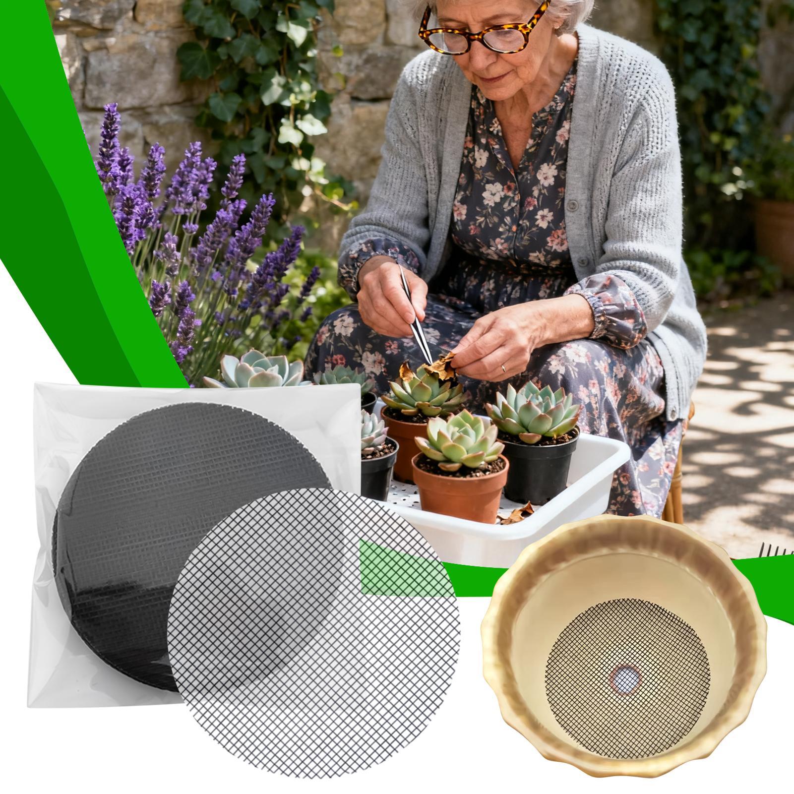 Drainage Mesh 50-Piece Flexibl - đánh giá và giá Net Pot 3 Inch