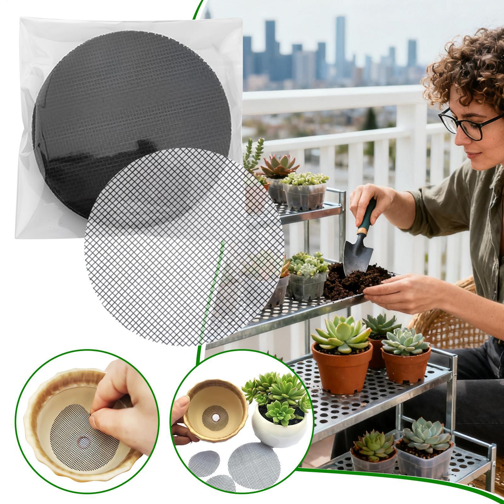 50-Piece Drainage Mesh Screen  - đánh giá và giá Net Pot 3 Inch