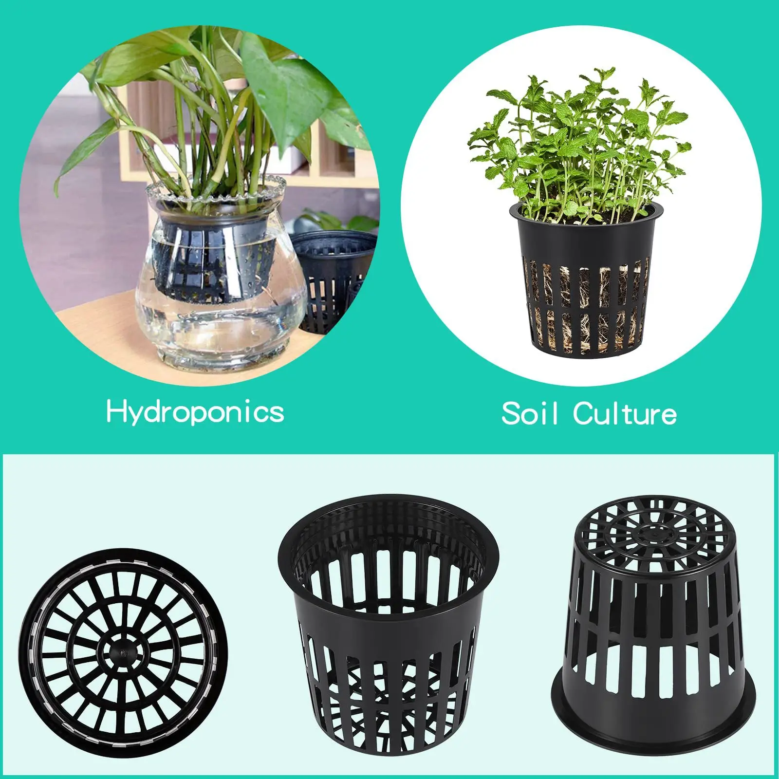 10PCS 3 Inch Hydroponics Cups  - đánh giá và giá Net Pot 3 Inch